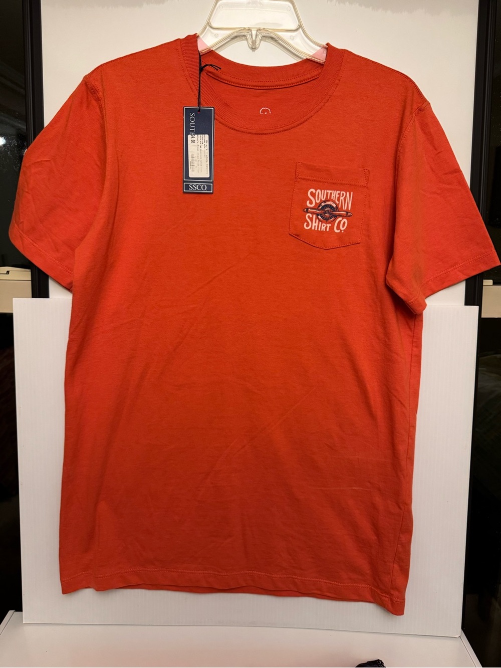 Southern Shirt Company Boys T-shirt Size YXL - spiced coral